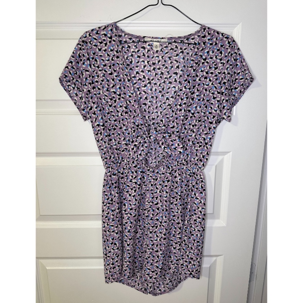 Francesca's Patterned Purple Romper - image 1